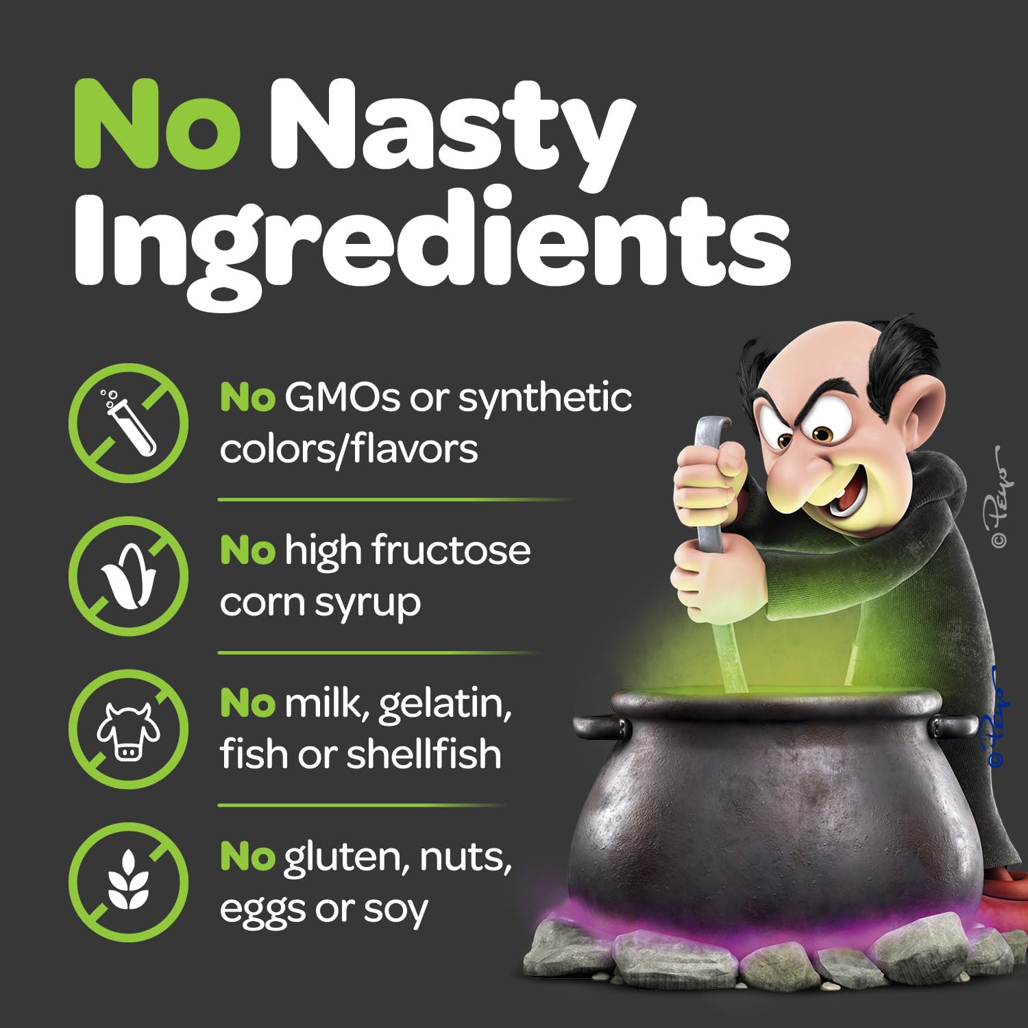 Gomas de los Pitufos sin ingredientes desagradables