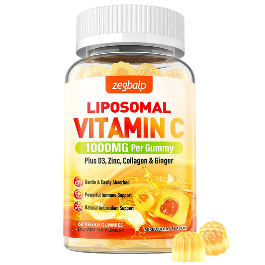 Gomas de vitamina C liposomal para adultos en envase