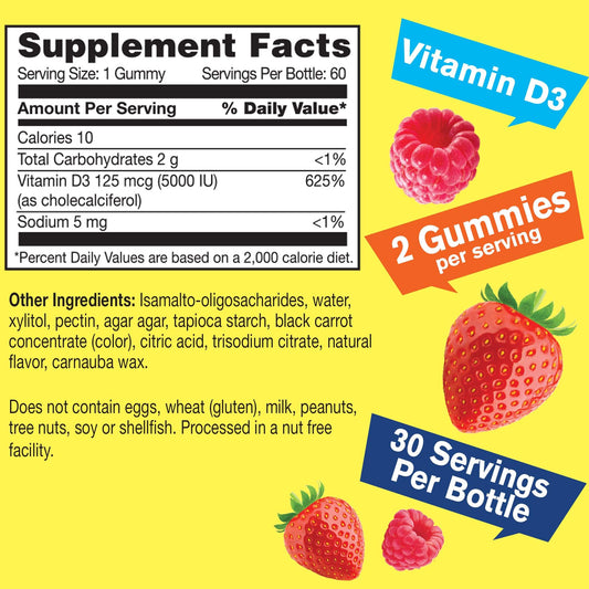 Gomas WellYeah vitamina D3 para apoyo inmune y salud ósea