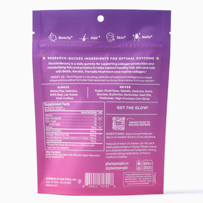 Gomas Wonderbeauty con empaque reciclable