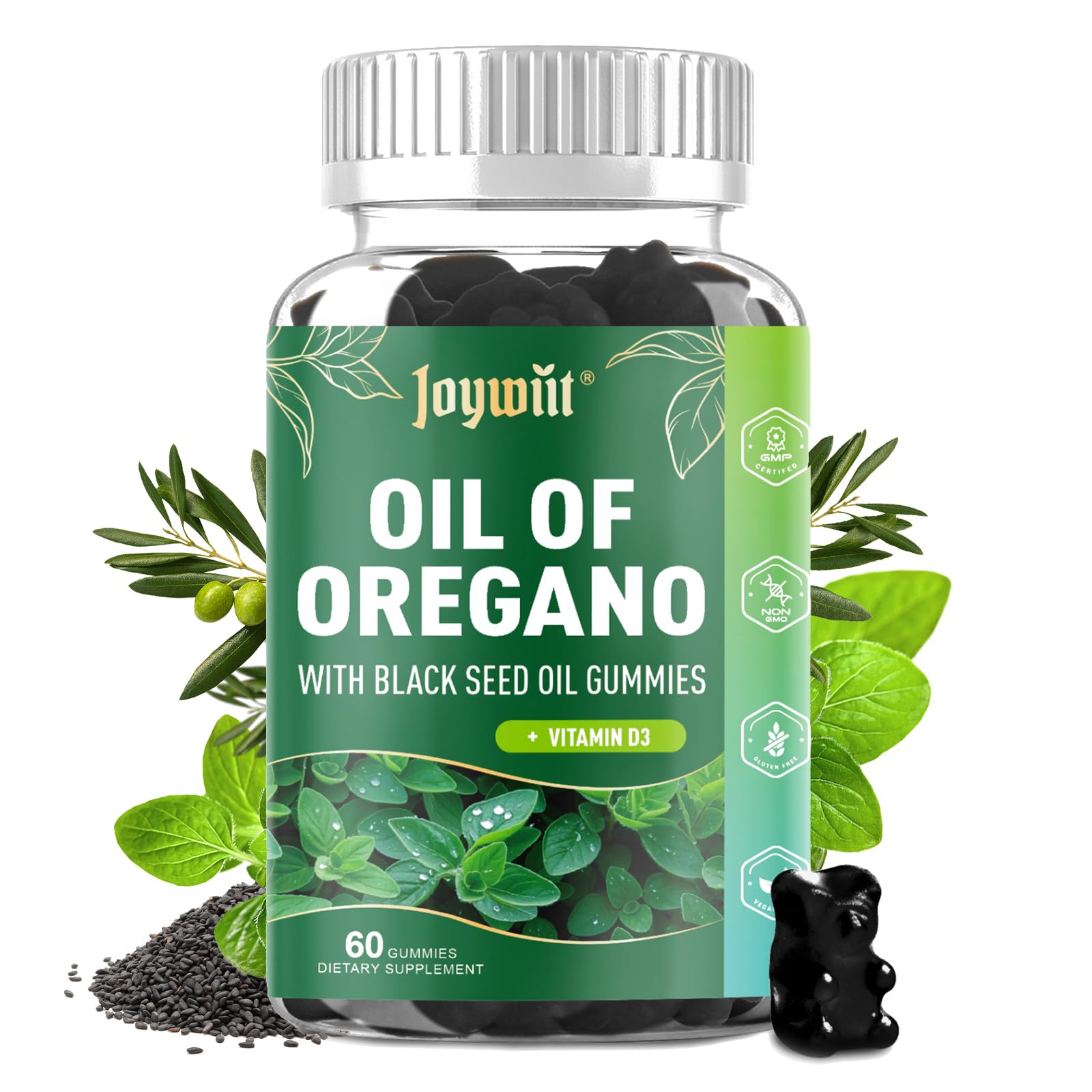 Gominolas de aceite de orégano para energía y salud