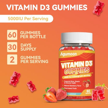 Gominolas Agumoon vitamina D3 para apoyo óseo e inmune