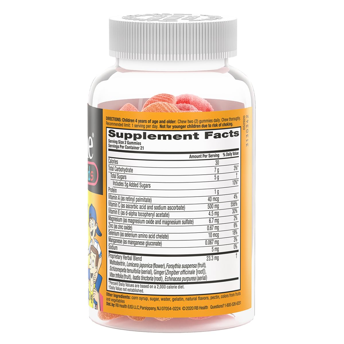 Gominolas Airborne vitaminas c, e, zinc, selenio para apoyo inmunológico