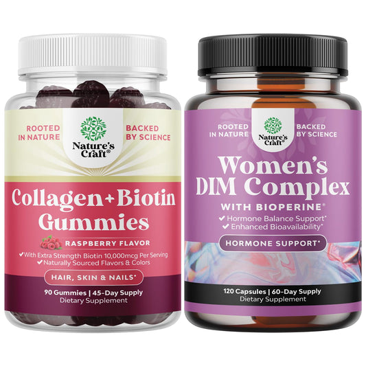Paquete gominolas Biotina Colágeno Glutatión Natures Craft 90ct