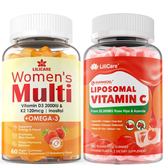 Frasco gominolas liposomales Lilicare vitamina c 1000 mg mujeres