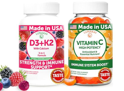 Gominolas Lunakai D3+K2 con Calcio y Vitamina C