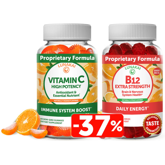 Gominolas Lunakai vitamina c y b12 sabor naranja veganas