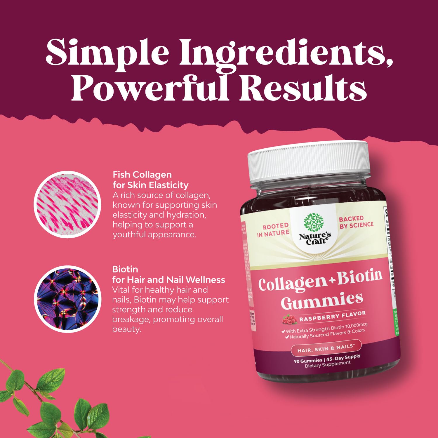 Gominolas masticables Natures Craft para salud femenina en paquete