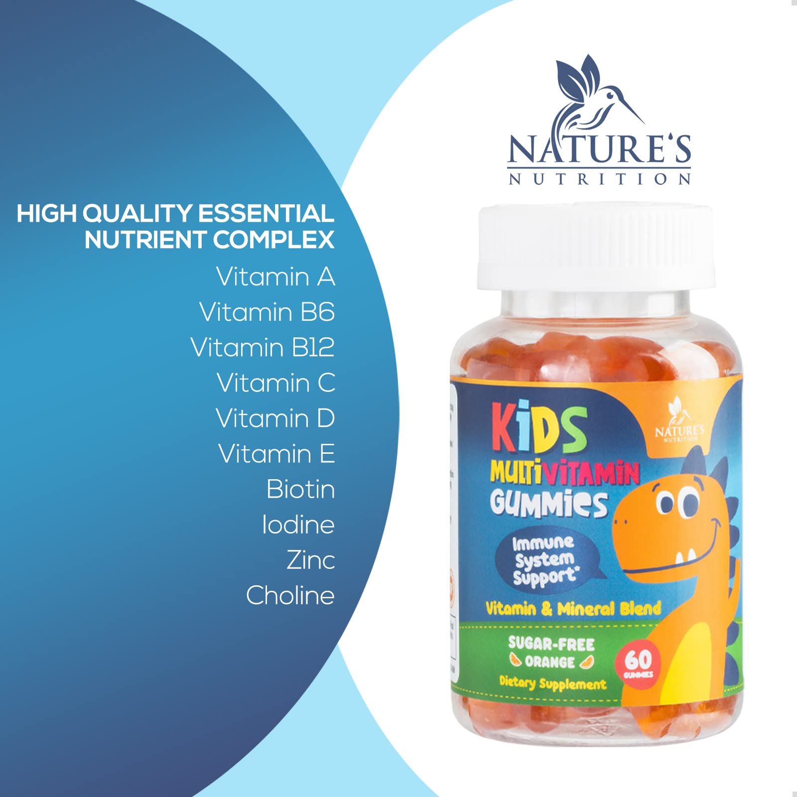 Gominolas multivitamínicas sin OGM y sin gluten para niños