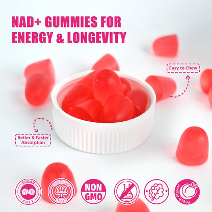 Gominolas NAD plus con extracto de semilla de uva y pimienta negra