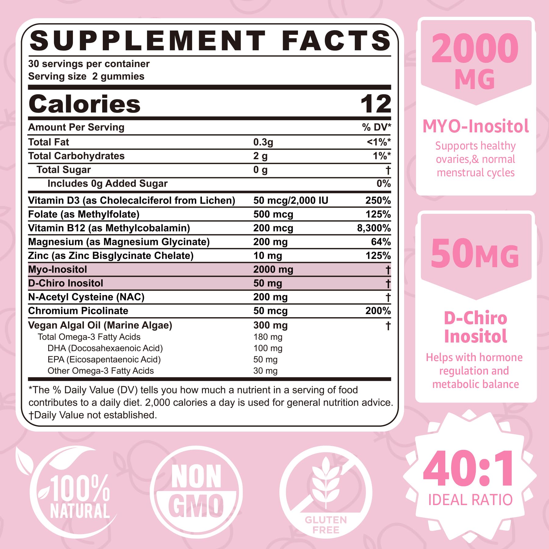 Gominolas NEVISS suplementos 40:1 ratio para mujeres