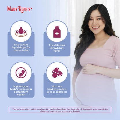 Gominolas organicas MaryRuth para nutrición prenatal con metilfolato y yodo