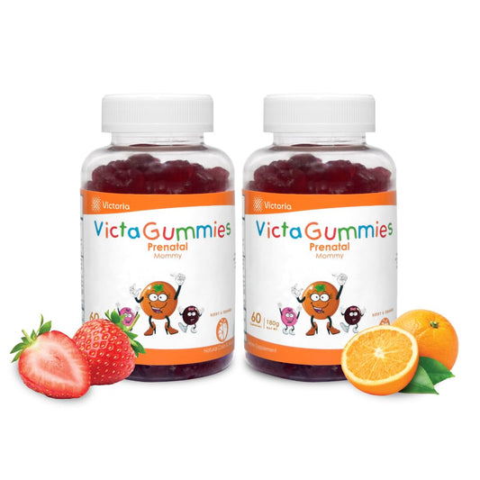 Gominolas prenatales Dr. T sabor bayas y naranja para embarazo saludable