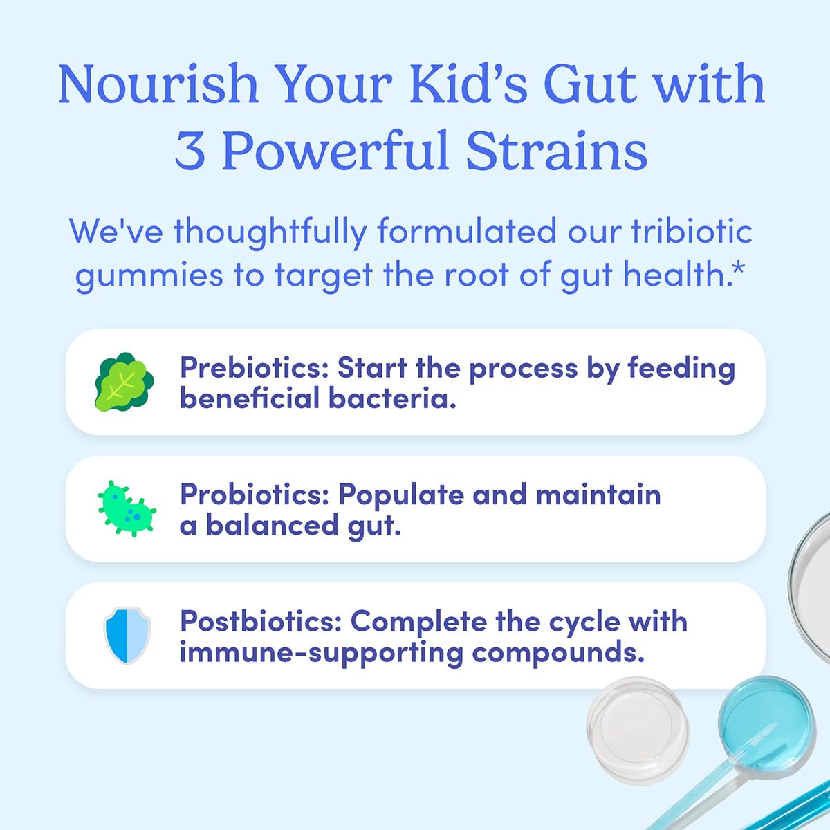 Gominolas de primera calidad para niños sin OGM ni gluten.