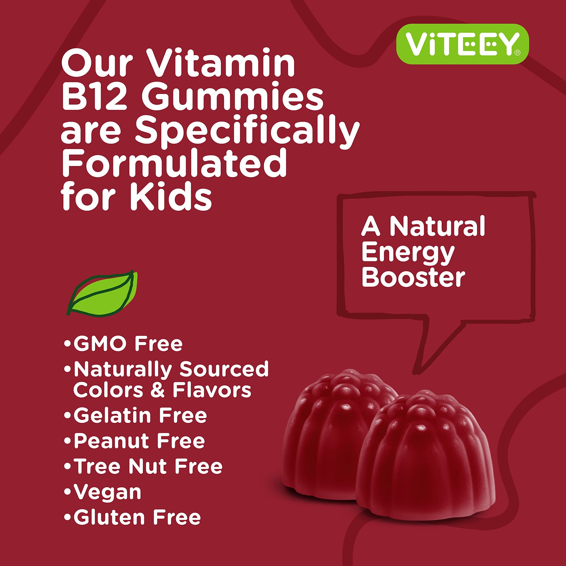 Gominolas vitamina B12 para niños veganas sin OGM