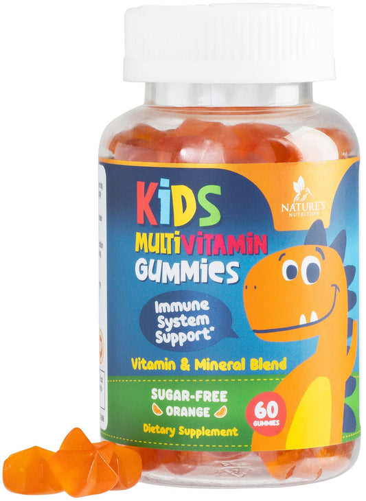 Gominolas multivitamínicas para niños sin azúcar con sabor a naranja