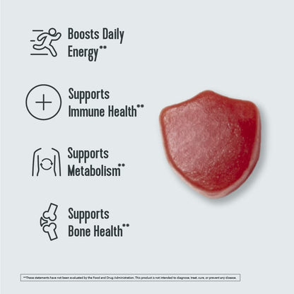 Gomita de frambuesa para salud y energia diaria