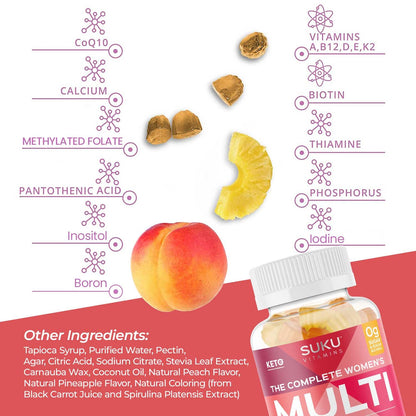 Gomita individual SUKU Vitamins, forma y color atractivo.