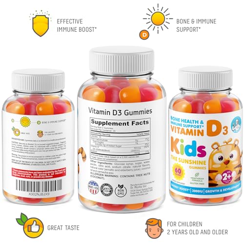 Gomita vitamina D3 Dr Moritz en mano close-up