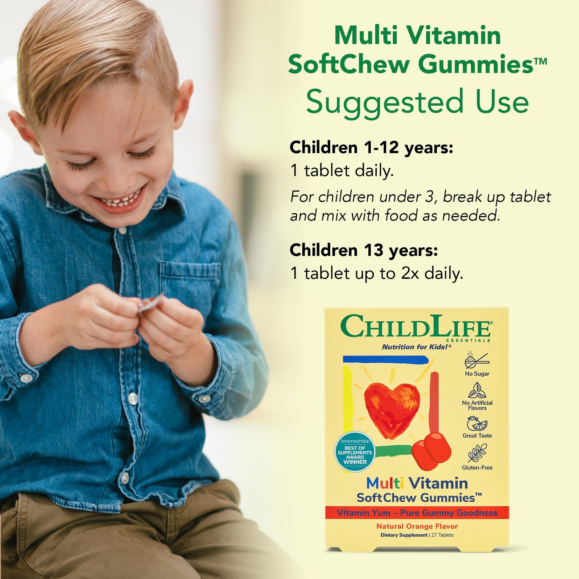 Gomita de vitaminas ChildLife SoftChew