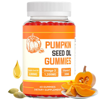 Frasco de gomitas Aceite de Semilla de Calabaza 60 unidades