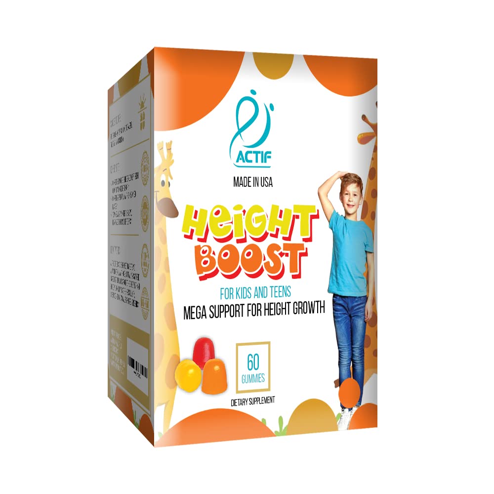 Gomitas Actif Height Boost para apoyo de crecimiento y desarrollo