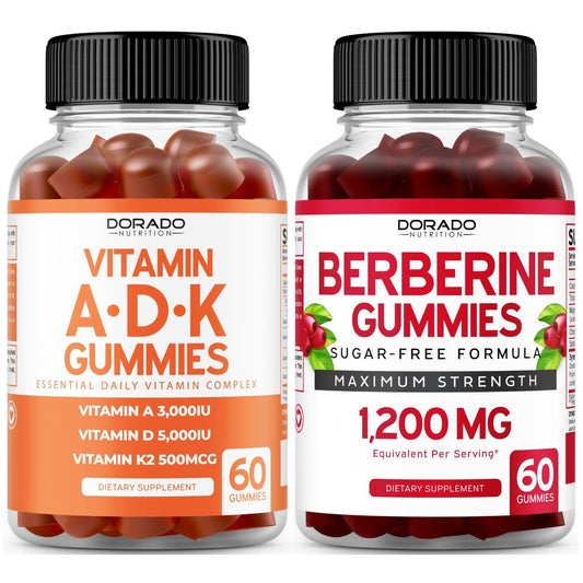 Gomitas ADK vitamina D3 K2 con berberina y canela