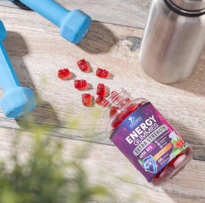 Gomitas para adultos con vitamina B12 y cafeína natural saludables