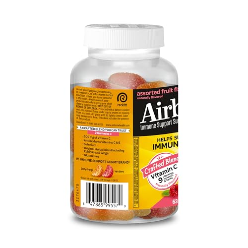 Gomitas Airborne kids vitamina c con echinacea y jengibre 63