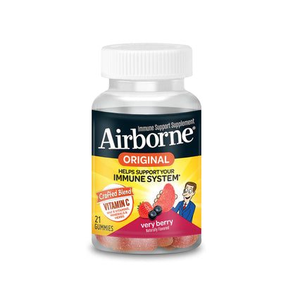 Gomitas Airborne sabor frutas para apoyo inmunológico