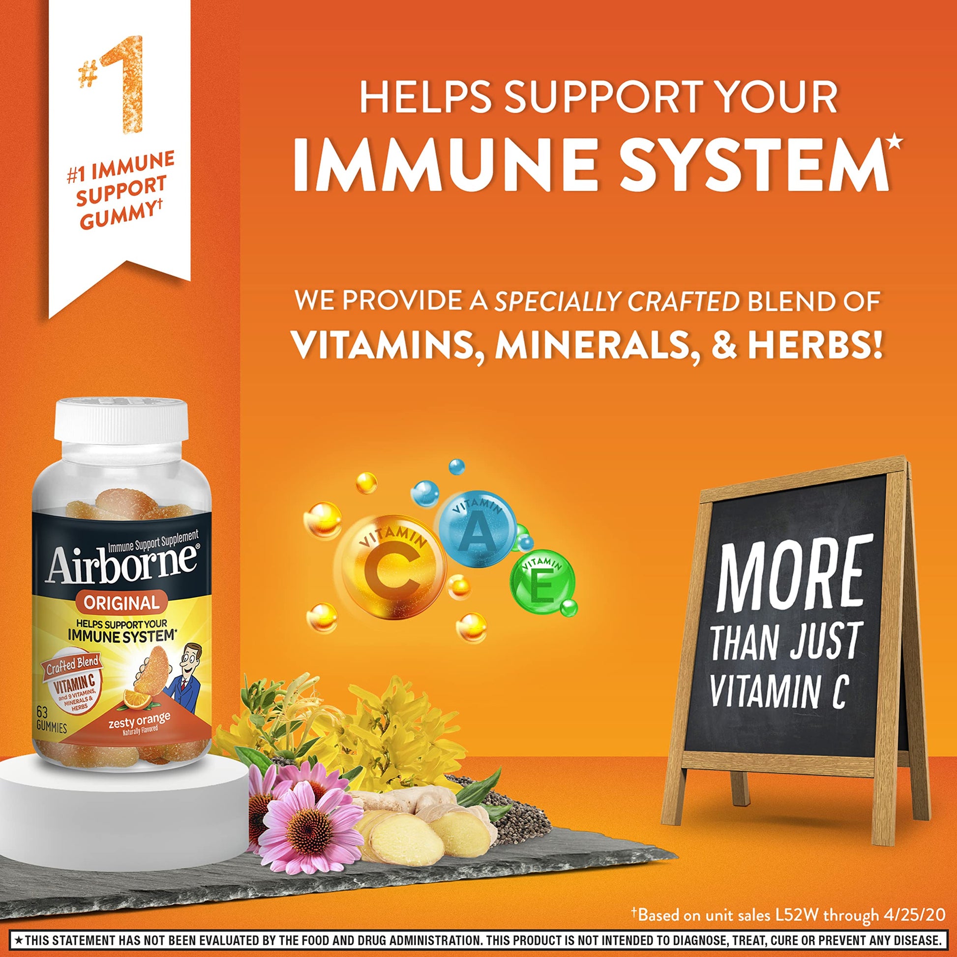 Gomitas Airborne vit c en blister 63 unidades