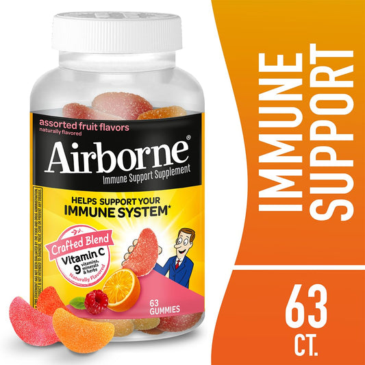Gomitas Airborne vitamina C sabor frutas surtidas