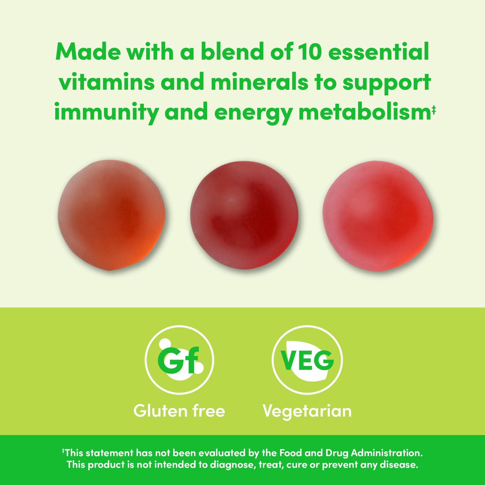 Gomitas Amazon Elements multivitamínicas variadas para hombres