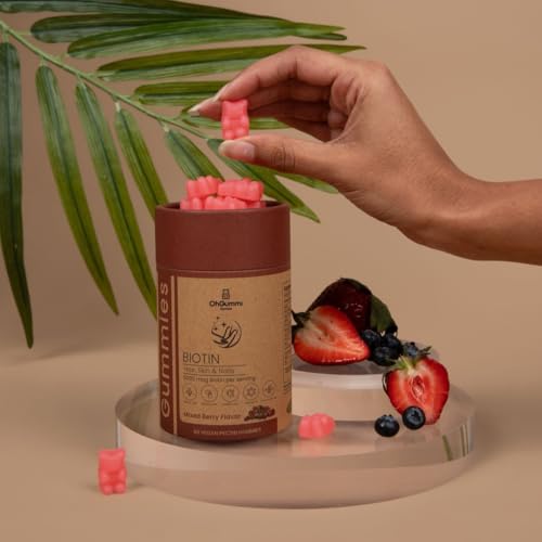 Gomitas antioxidantes con biotina y ácido fólico