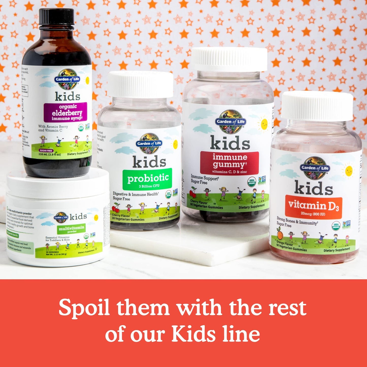 Gomitas de apoyo inmune para niños Garden of Life orgánicas