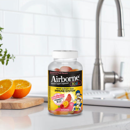 Gomitas apoyo inmunológico vitaminas c y e Airborne
