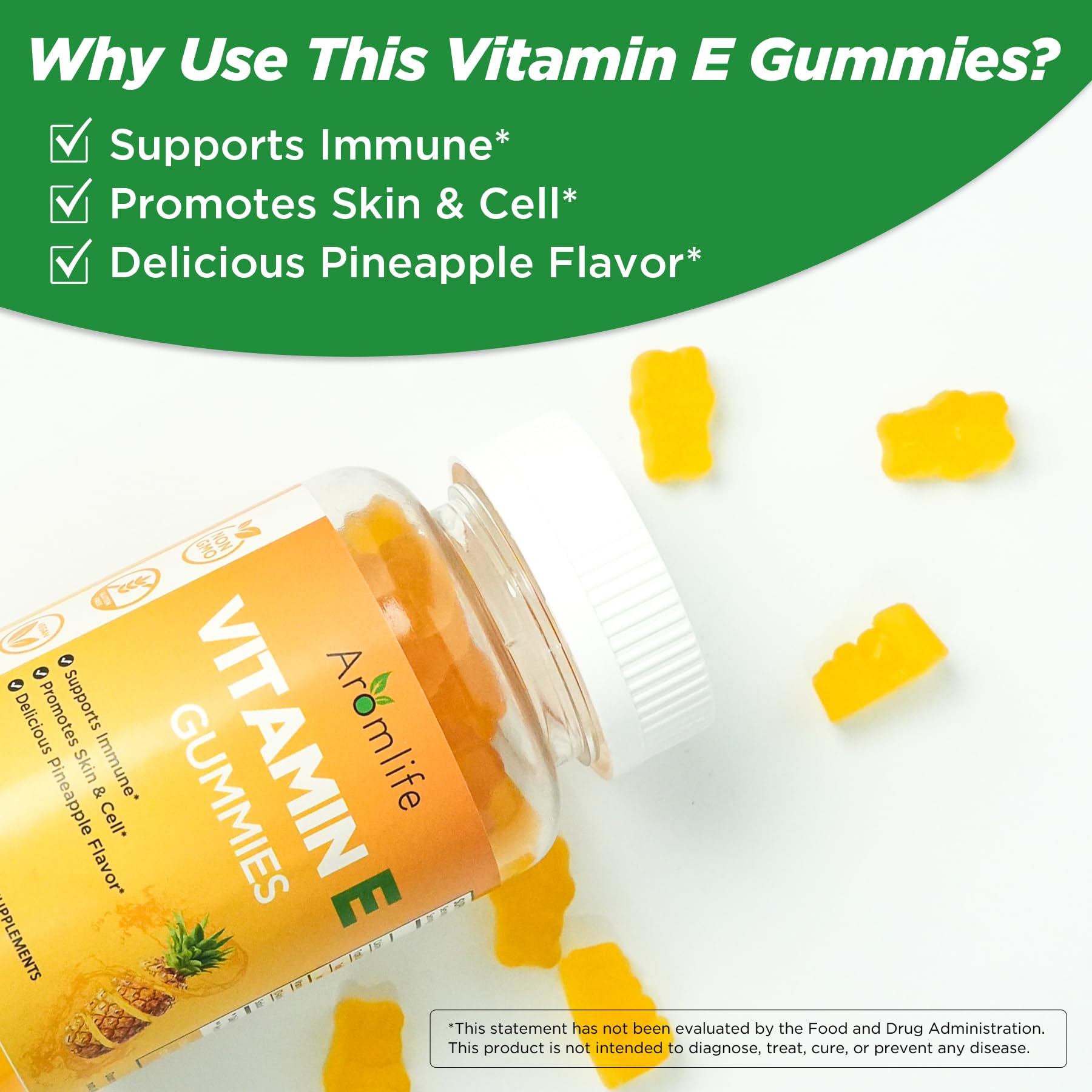 Gomitas Aromlife vitamina E inmune y piel saludable
