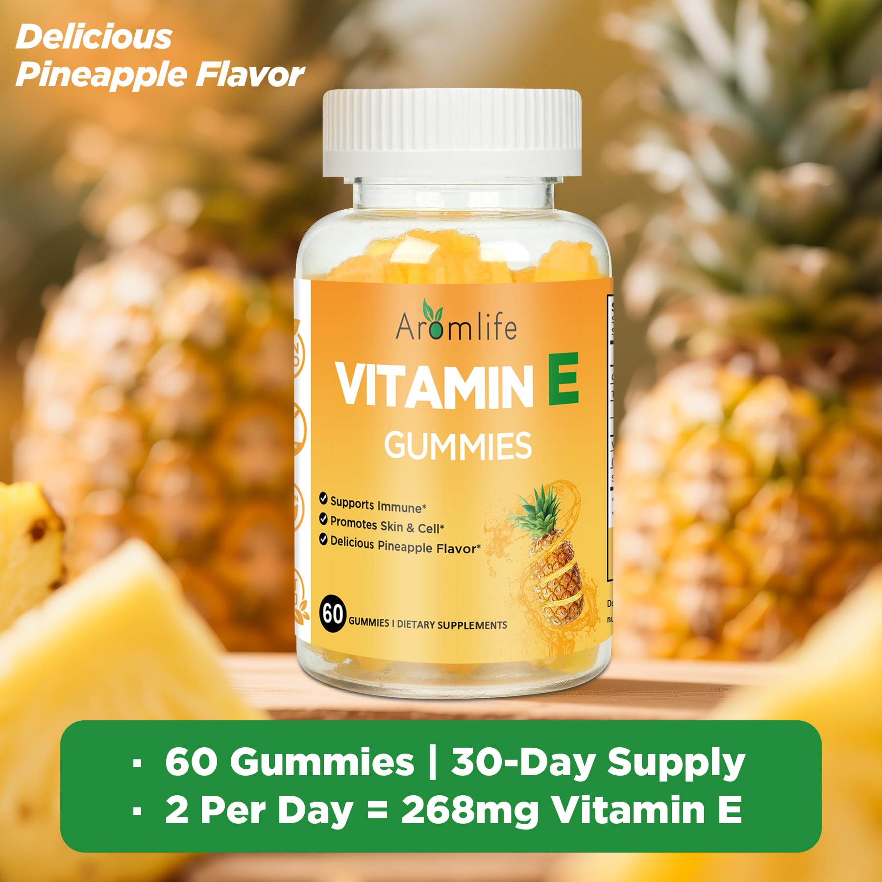 Gomitas Aromlife vitamina E soporte inmunológico y celular
