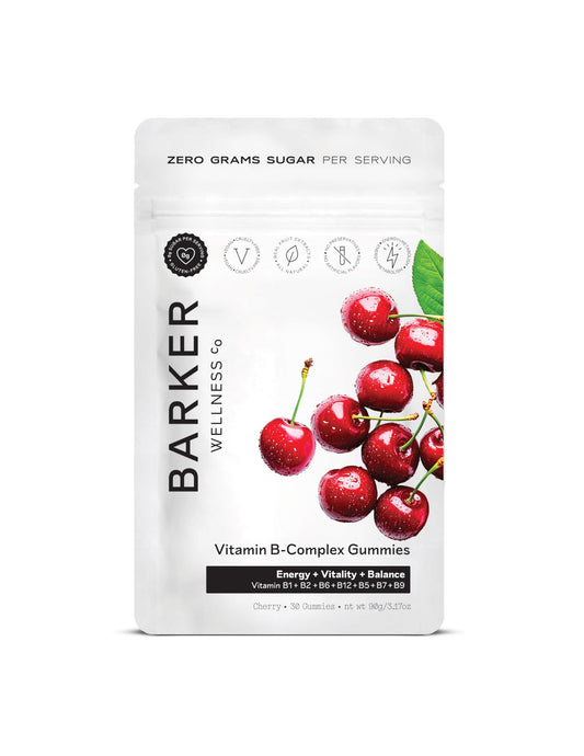 Gomitas B-Complex Barker cherry flavor veganas