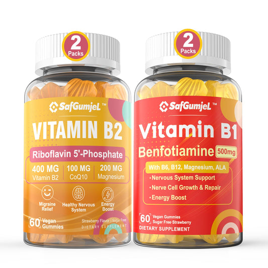 Paquete gomitas sin azúcar vitamina B1 y B2