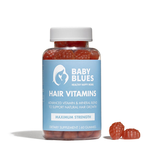 Frasco gomitas Baby Blues para caída de cabello postparto 60 unidades