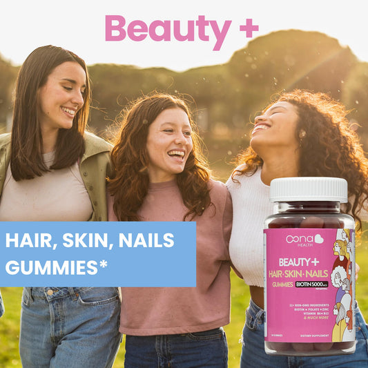 Gomitas Beauty+ crecimiento rápido cabello uñas más fuertes