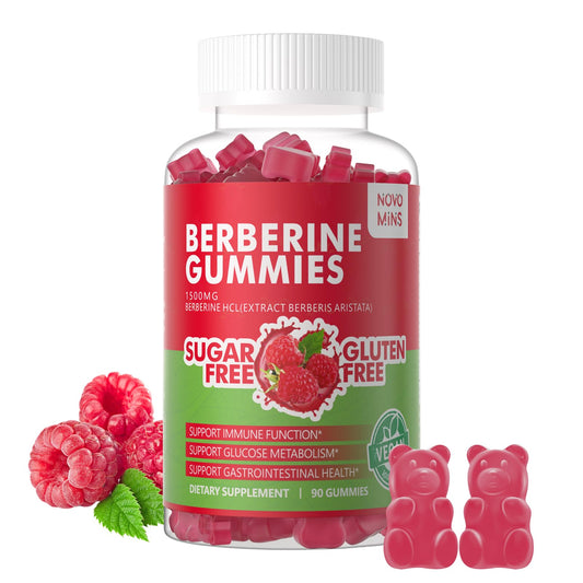 Gomitas de berberina con frambuesas para soporte metabólico