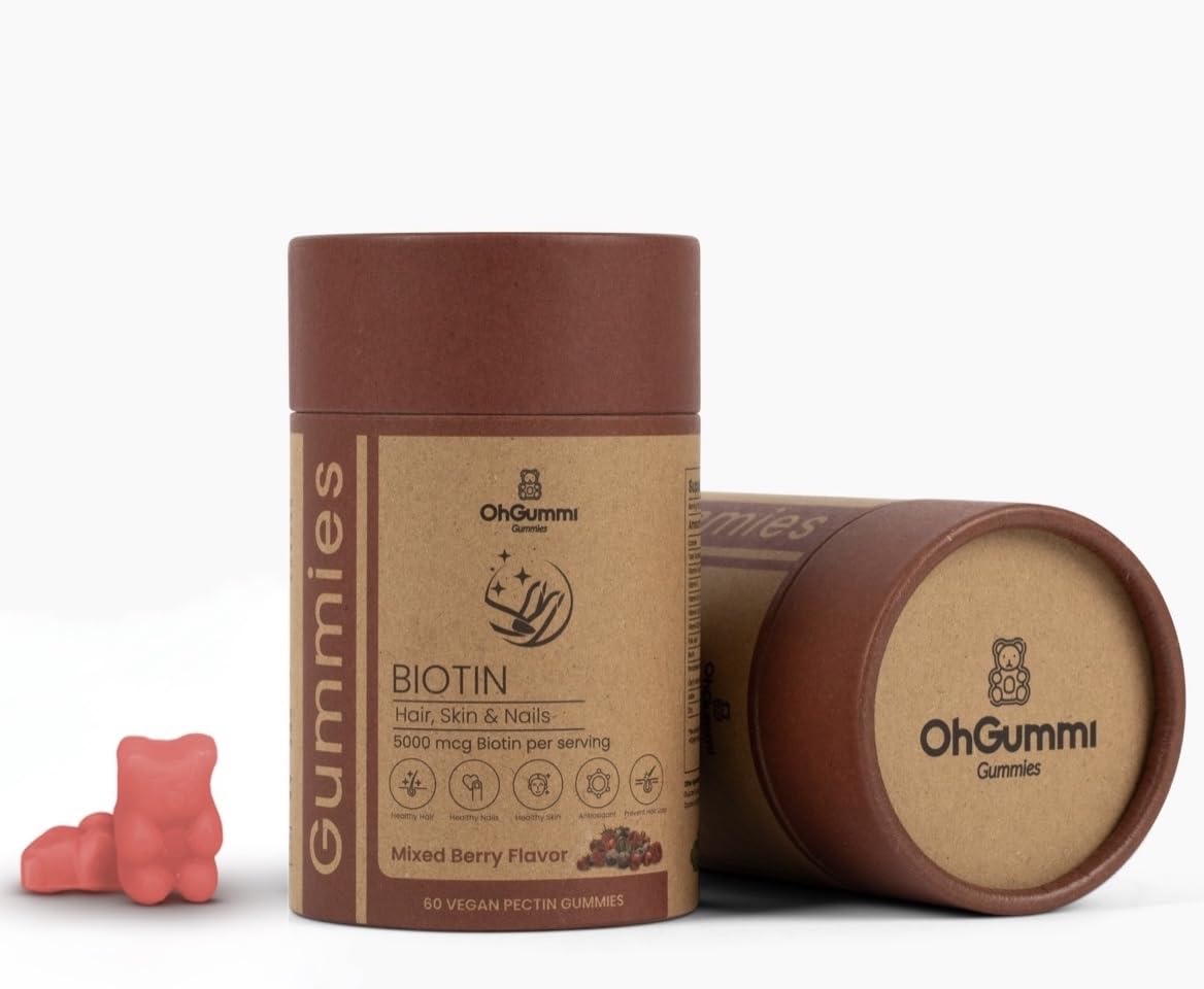 Gomitas biotina 5000 mcg veganas para uñas y cabello