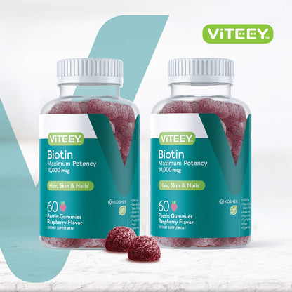Gomitas biotina para cabello piel uñas saludables
