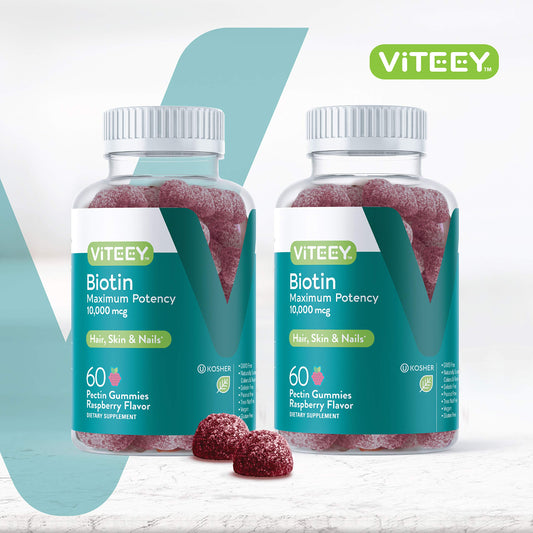 Gomitas biotina para cabello piel uñas saludables