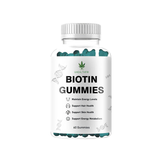 Gomitas biotina para cabello piel y uñas Uhealthfri veganas