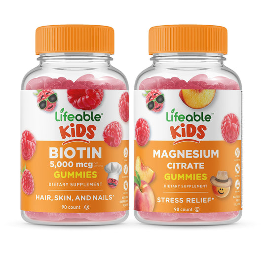 gomitas de biotina para niños lifeable gran sabor