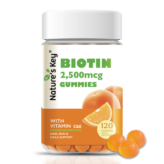 Gomitas biotina con vitaminas c y e sabor naranja
