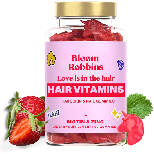 Gomitas Bloom Robbins biotina 5000mcg para cabello mujer